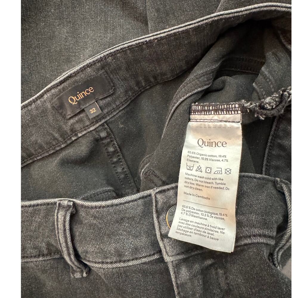 Bella Stretch Patch Pocket Wide Leg Jeans in Black Size 32 - Picture 5 of 5